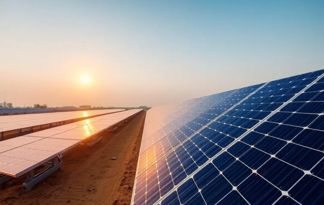 Commercial solar installation